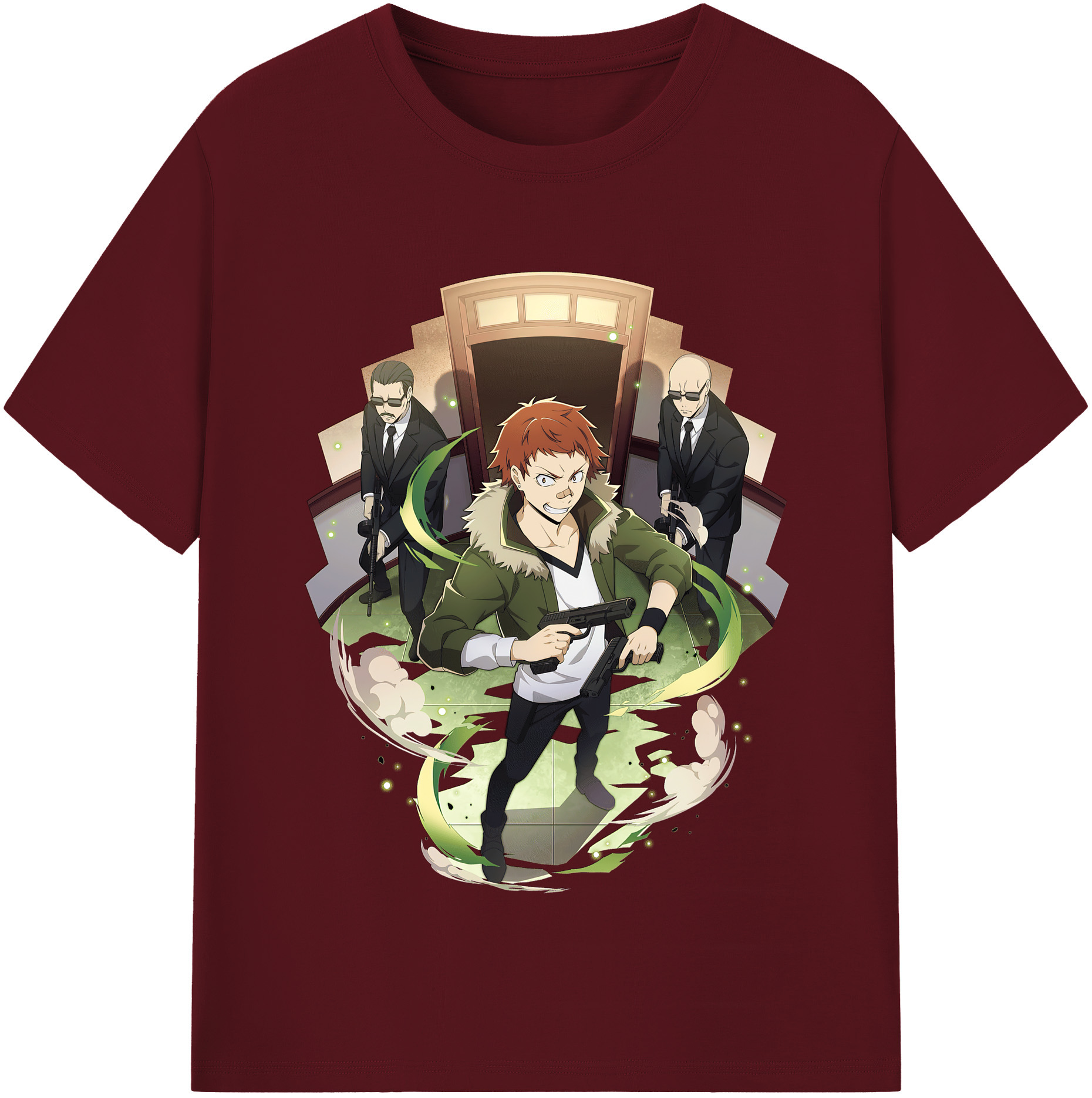 （画像用） 文豪ストレイドッグス Bungo Stray Dogs 綿100％半袖Tシャツ（フロントプリント）